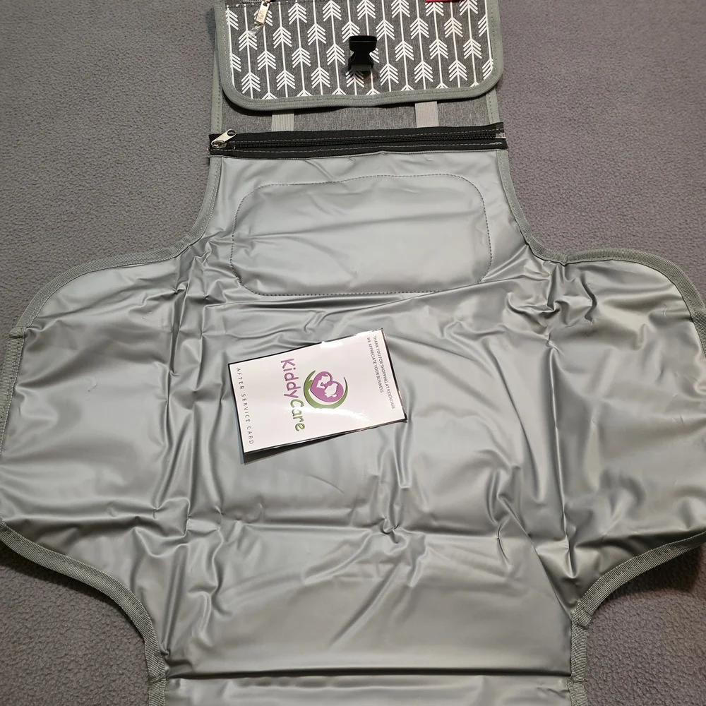 NWOT - Gray Arrow-Print Foldable Diaper Chaging Pad